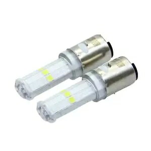 Bilux Ba20d 12V 35W ���t���L�b�N LED �o���u - 2 �Z�b�g- Bilux Ba20d 12V 35W Moped Mokick LED Bulb - Set of 2- �y���s�A���i�z