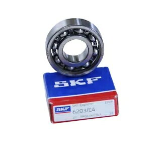 SKF �a�t���{�[���x�A�����O �^�C�v 6203 C4 �{�[���x�A�����O 17x40x12 mm �I�[�v��- SKF groove ball bearings type 6203 C4 ball bearings 17x40x12 mm open- �y���s�A���i�z