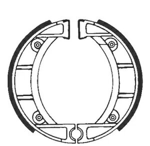�u���[�L�W���[ 118x20 mm�A�X�v�����O�Ȃ� EBC �^�C�v 926- Brake jaws 118x20 mm without springs EBC type 926- �y���s�A���i�z