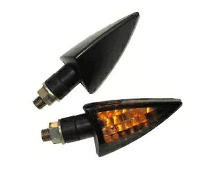 LED ~jCWP[^[Zbg uubNF E-io[ M10 I[goCp Vi- LED Mini Indicator Set Rob Black Tinted E-Number M10 for Motorcycle New-