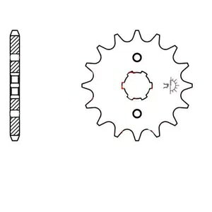 �s�j�I�� �t�����g 13 �� ���� 520 ���}�n XV 125 SN �r���[�S 80 km/h 5AJ - Pinion front 13 teeth division 520 for Yamaha XV 125 SN Virago 80 km/h 5AJ -