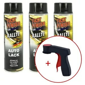 3x dグyCg yCg Xv[ ubN VCj[ 500ml + 1x Xv[ʃnh- 3x fast finish paint paint spray black shiny 500ml + 1x spray cans handle-