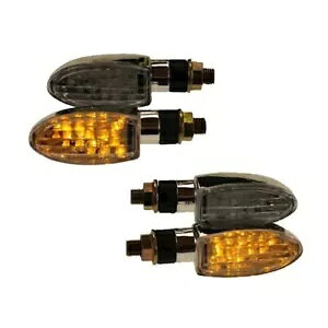 4x LED �~�j�����J�[ Marten Chrome E-No.���j�o�[�T�� M10 �X�N�[�^�[�I�[�g�o�C�N���b�h ATV �p- 4x LED Mini Linker Marten Chrome E-No. UNIVERSAL M10 for Scooter Motorcycle Quad ATV- �y���s�A���i�z