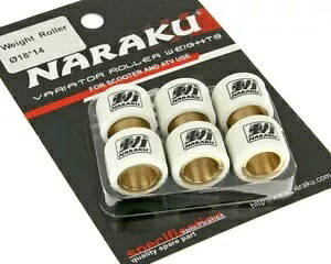 �i���N HD �o���I�}�e�B�b�N �E�F�C�g 18x14�A10.9 �O���� / �O�����AKymco Heroism 125-�p Naraku HD Variomatic Weights 18x14, 10.9g / Gram for Kymco Heroism 125- �y���s�A���i�z