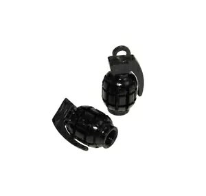 ouLbvouW֒e2ubNzC[oupZ?ndapp- Valve caps valve lid grenade 2pcs black for wheel valve for Z?ndapp-