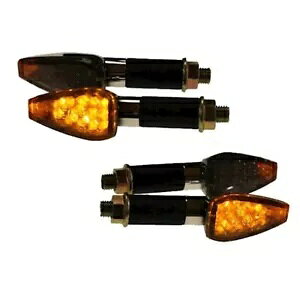 4x LED �~�j �C���W�P�[�^�[ �t���[�`���[ �N���[�� E �e�X�g�ς� M10 12V ���}�n DT 125 R �N 96 �V�i- 4x LED mini indicator future chrome E-tested M10 12V for Yamaha DT 125 R year 96 NEW- �y���s�A���i�z
