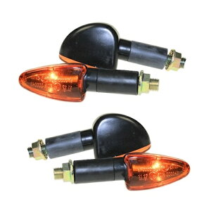 4 ̃CWP[^[ ~j I I[goC Gf[ [[ Nbh JX^ IW ubN 10W- 4pcs Indicators Mini Leo Motorcycle Enduro Roller Quad Custom Orange Black 10W-
