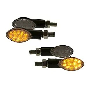 4x ~jCWP[^[ LED A[`ubN E eXgς M10 }n DT 125 R 3RM6 4BL Vi- 4x mini indicator LED arches black E-tested M10 for Yamaha DT 125 R 3RM6 4BL NEW-