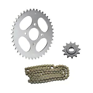 `F[Zbg Vo[ 12 sjI 41 XvPbg `F[ Hercules Prima 2 3 4 5 M 4 5-p Chain Set Silver 12 Pinions 41 Sprocket Chain for Hercules Prima 2 3 4 5 M 4 5-