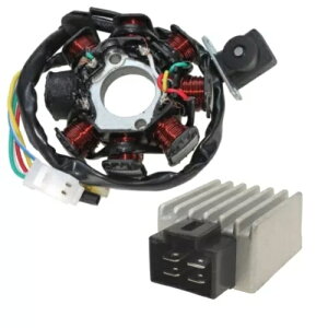 Ering Sprint 50 4T BT50QT-9 �N 06-08- �p�I���^�l�[�^�[�Ɠd�����M�����[�^�[ Alternator and Voltage Regulator for Ering Sprint 50 4T BT50QT-9 year 06-08- �y���s�A���i�z