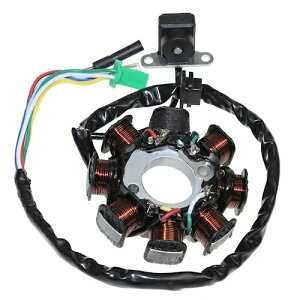 �I���^�l�[�^�[ �X�e�[�^�[ 8 �R�C�������X�N�[�^�[ 152QMI GY6 125 150 4T �V�i- Alternator Stator 8 Coils for China Scooter 152QMI GY6 125 150 4T NEW- �y���s�A���i�z
