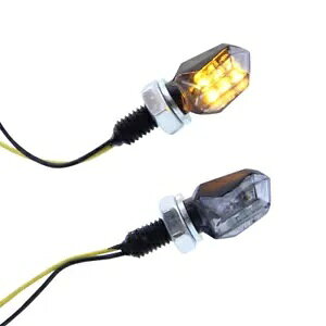 LED }CN CWP[^[ ~j ^ ubN X[N eBebh I[goC Nbh ATV XN[^[p - LED MICRO INDICATOR MINI TINY BLACK SMOKE TINTED for Motorcycle Quad ATV Scooter-