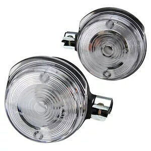 �N���A�K���X�C���W�P�[�^�[�Z�b�g ���E���h�t�����g �V���\�� S50 S51 SR50 MT ETZ TS 125 150 250-�p Clear Glass Indicator Set Round Front for Simson S50 S51 SR50 MT ETZ TS 125 150 250-