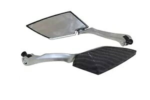 CMX 2x jo[T M8 M10 I[goC XN[^[ obN~[ J[{bN Vi- CMX 2x universal M8 M10 motorcycle scooter rearview mirror carbon look NEW-