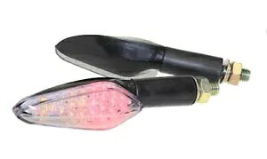 LED~jCWP[^[/ACgZbg V[ubNNA E-No. M10AoCNV\- LED Mini Indicator / Rear Light Set Shower Black Clear E-No. M10, Motorcycle Simson-