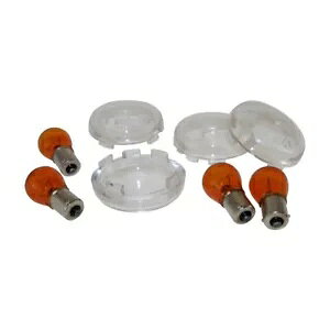 _ŃKlZbg NAzCg n[[ \teC X|[cX^[ _Ci XL t@bg{[Cp Vi- Flashing Glasses Set Clear White for Harley Softail Sportster Dyna XL Fat Boy New-
