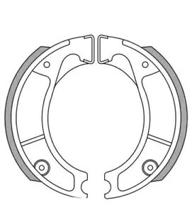 �u���[�L�W���[ 110x30 mm NewFren �^�C�v GF.1177 �z���_ XL XR 250 R- Brake jaws 110x30 mm NewFren type GF.1177 for Honda XL XR 250 R- �y���s�A���i�z