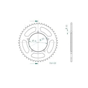 MZ/MUZ SM125/SX125�p �X�v���P�b�g 49������428 �^�C�v15051 Sprocket 49 teeth division 428 type 15051 for MZ/MUZ SM 125 / SX 125- �y���s�A���i�z