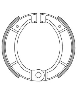 �u���[�L�W���[ 125x25 mm �j���[�t�����^�C�v GF.1137- Brake jaws 125x25 mm NewFren type GF.1137- �y���s�A���i�z
