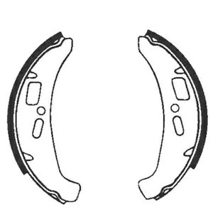 �u���[�L�W���[ 170x25 mm�A�X�v�����O�Ȃ� EBC �^�C�v 881- Brake jaws 170x25 mm without springs EBC type 881- �y���s�A���i�z