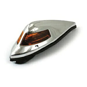 tgtF_[Cg AeB[NX^C N[ IWCgt n[[p - Davidson- Front Fender Light Antique Style Chrome with Orange Light for Harley - Davidson-