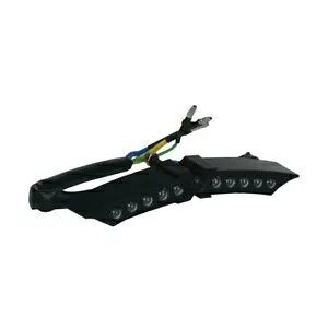 e[Cg X-Wing ubNAn[[_rbh\pAe-eXg}[Nt- Tail light X-Wing black, for Harley-Davidson with e-test mark-