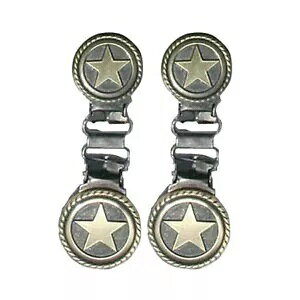 Ryder Clips Western StarA1yAAΐtA[XAbvV[Yp- Ryder Clips Western Star, 1 Pair, with Patina for Lace Up Shoes-