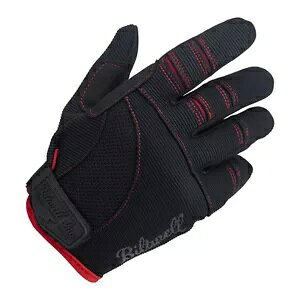 Biltwell Moto グローブ、モーターサイクルグローブ、ブラック/レッド サイズ XS- Biltwell Moto Gloves, Motorcycle Gloves, Black/Red Size XS-