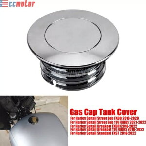 ポップアップ ガスタンクキャップ ハーレー ソフテイル ストリート ボブ FXBB ブレークアウト FXBR 2018-2022用 Pop-Up Gas Tank Cap For Harley Softail Street Bob FXBB Breatout FXBR 2018-2022