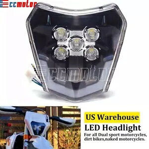 MX LED �w�b�h���C�g�����v EXC EXCF SX SXF XC XCW XC-F XCF-W �I�t���[�h�_�[�g�o�C�N�p MX LED Headlight Lamp for EXC EXCF SX SXF XC XCW XC-F XCF-W Offroad Dirt Bike �y���s�A���i�z