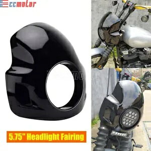 5.75C` 5 3/4C` tgwbhCgtFAOJo[ tgKX n[[_Ci \teCp 5.75" 5 3/4" Front Headlight Fairing Cover Windshield for Harley Dyna Softail
