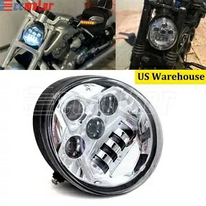 LED wbhCg n[[_rbh\ VRSCA V-Rod VRod VRSCDX VRSCR DOT čF LED Headlight for Harley Davidson VRSCA V-Rod VRod VRSCDX VRSCR DOT Approved US