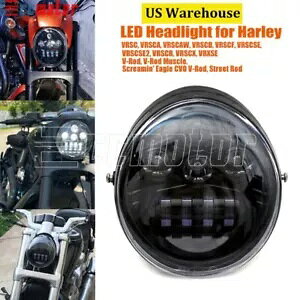 LED wbhCgvWFN^[n[[ V bh}bX V bh VROD VRSCA VRSC Xg[gbh LED Headlight Projector For Harley V-Rod Muscle V-Rod VROD VRSCA VRSC Street Rod