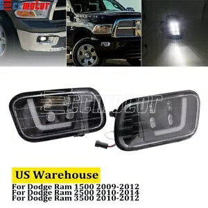 _bWE LED tHOv DRL vt 2009-2014 _bWE 1500 2500 3500 For Dodge Ram LED Fog Lights w/ DRL Lamp for 2009-2014 Dodge Ram 1500 2500 3500