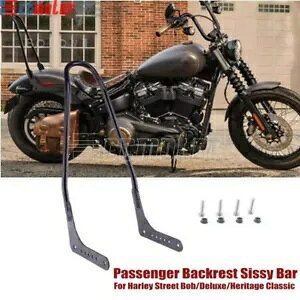 ȃobNXg V[V[o[ n[[ we[W NVbN FLHC X FLSL '18-'21p Passenger Backrest Sissy Bar For Harley Heritage Classic FLHC Slim FLSL '18-'21