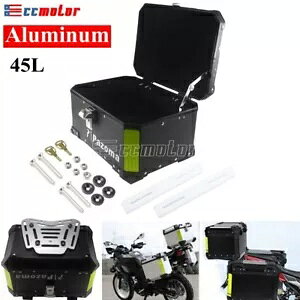 45L [VOoCNcA[e[{bNXוgbvbN[gNLAP[X 45L Racing Motorcycle Tour Tail Box Luggage Top Lock Storage Trunk Carrier Case