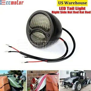 X[N LED e[u[L^[VOiCg tH[hf A JX^bgzbgbhp Smoked LED Tail Brake Turn Signals Light for Ford Model A Custom Rat Hot Rods