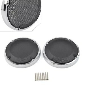 ThobOWXs[J[ObVJo[n[[c[OGNgO[u 1983-20 Saddlebag Lid Speaker Grill Mesh Cover For Harley Touring Electra Glibe 1983-20