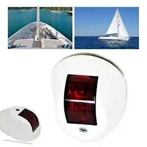 }{[g zCg Jo[ Ebh |[g LED irQ[V Cg TCh }Eg Marine Boat White Cover Starboard Red Port LED Navigation Light Side Mount