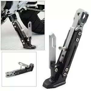 X`[I[goCmXbv߉\ȃLbNX^htbgTChT|[gX^h Steel Motorcycle Non-slip Adjustable Kickstand Foot Side Support Stand