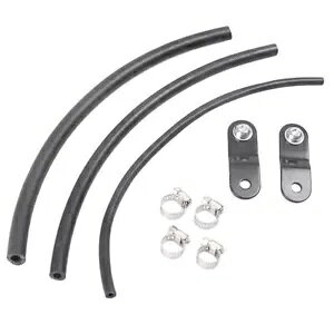 2C` IC^NtgCU[Lbg + z[XtBbg n[[ X|[cX^[ 1200 883 ubN 2" Oil Tank lift Riser Kit + Hose Fit Harley Sportster 1200 883 Black