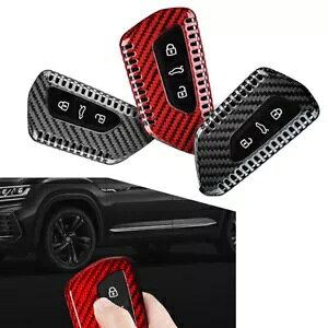 J[{t@Co[J[[gL[tHuz_[Jo[P[X VW St MK8 2020-2021p Carbon Fiber Car Remote Key Fob Holder Cover Case for VW Golf MK8 2020-2021