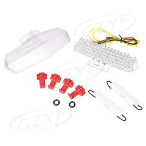 �N���A LED ���A�e�[�����C�g�^�[���V�O�i�����C�g Ducati 749 999 Multistrada 02-07 �ɓK�� Clear LED Rear Tail Light Turn Signal Light Fit Ducati 749 999 Multistrada 02-07 �y���s�A���i�z