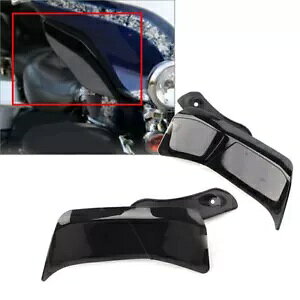 \ȃtgKX GAfBtN^[ n[[ c[O [h OCh 15-2020 ubNɓK Adjustable Windshield Air Deflector Fit Harley Touring Road Glide 15-2020 Black