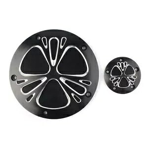 Nb` ^C}[ _[r[ Jo[ & |Cg Jo[ tBbg n[[ _Ci \teC X|[cX^[ ubN Clutch Timer Derby Cover & Point Cover Fit Harley Dyna Softail Sportster Black