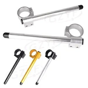 yA 50 ~[g + ENbvII[goCnho[tH[N`[ujo[T 3 F Pair 50mm Left+Right Clip On Motorcycle Handlebar Fork Tube Universal 3 Colors