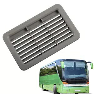 RV oXpO[[o[CoOJo[COgx[ Gray Louvered Air Outlet Grill Cover Ventilation Grille Trim Bezel For RV Bus