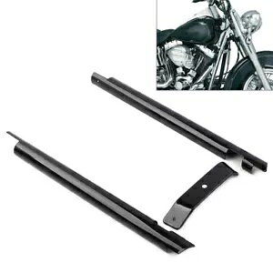 _E`[ut[Jo[ANZggn[[\teCcCJ 2000-2006 ubN Down Tube Frame Covers Accent Trim For Harley Softail Twin Cam 2000-2006 Black