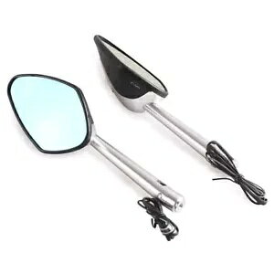 2x ATCh~[ obNr[ LED ECJ[t BMW hDJeB z_ JTLɓK 2x Rear Side Mirrors Rearview w/ LED Turn Signals Fit BMW Ducati Honda Kawasaki