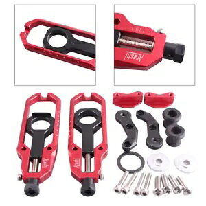 2 I[goCA`F[AWX^[eVi[tBbgXYL GSXR1000 2009-2013 bh 2pcs Motorcycle Rear Chain Adjuster Tensioner Fit Suzuki GSXR1000 2009-2013 Red